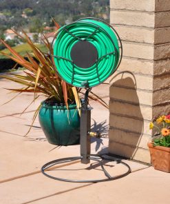 Free-Standing Patio Swivel Hose Reel